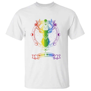 LGBTQ T Shirt Oh Deer I'm Queer Vintage Pride Lesbian Gay TS11 White Print Your Wear