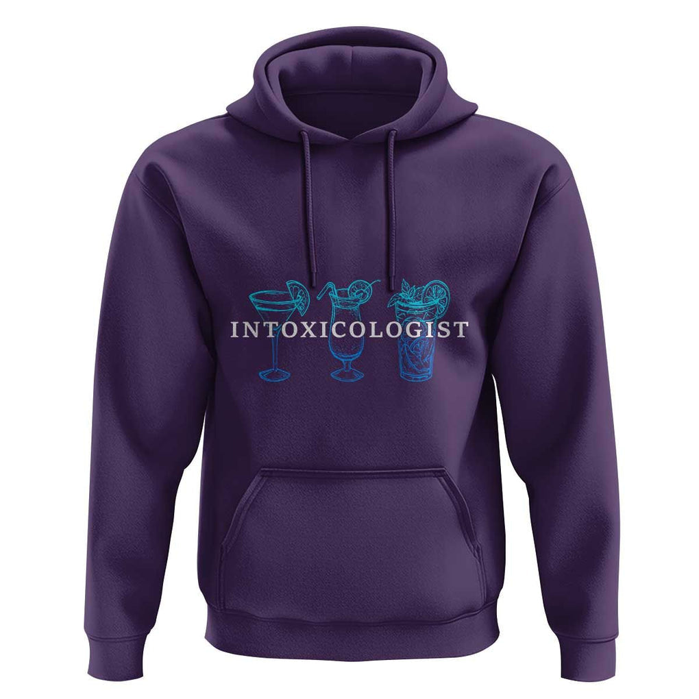 Funny Bartender Hoodie Intoxicologist Bartending Bar Pub Owner TS11 Purple Print Your Wear