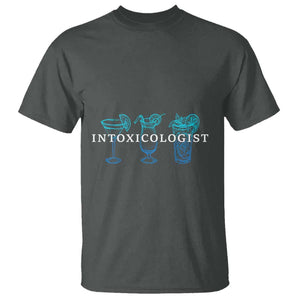 Funny Bartender T Shirt Intoxicologist Bartending Bar Pub Owner TS11 Dark Heather Print Your Wear