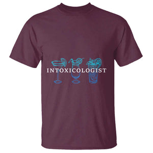 Funny Bartender T Shirt Intoxicologist Bartending Bar Pub Owner TS11 Maroon Print Your Wear
