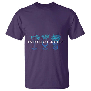 Funny Bartender T Shirt Intoxicologist Bartending Bar Pub Owner TS11 Purple Print Your Wear