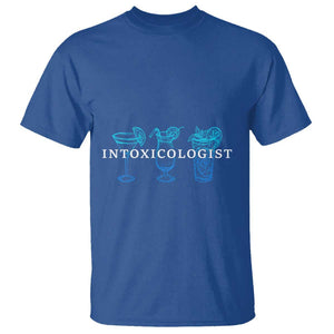 Funny Bartender T Shirt Intoxicologist Bartending Bar Pub Owner TS11 Royal Blue Print Your Wear