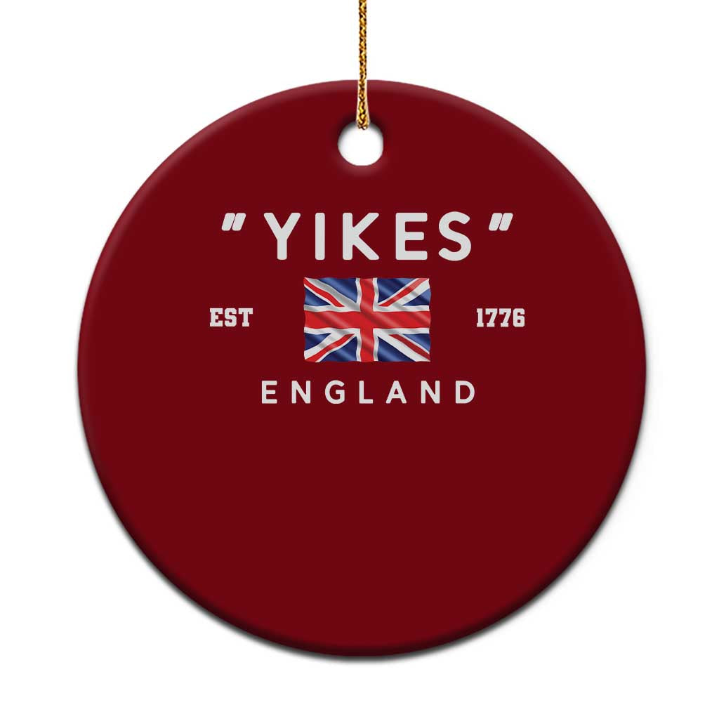 Funny Yikes England 1776 Ceramic Ornament 4th Of July USA Union Jack Flag TS11 1pc Red Print Your Wear