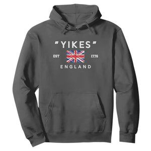 Funny Yikes England 1776 Hoodie 4th Of July USA Union Jack Flag TS11 Dark Heather Print Your Wear