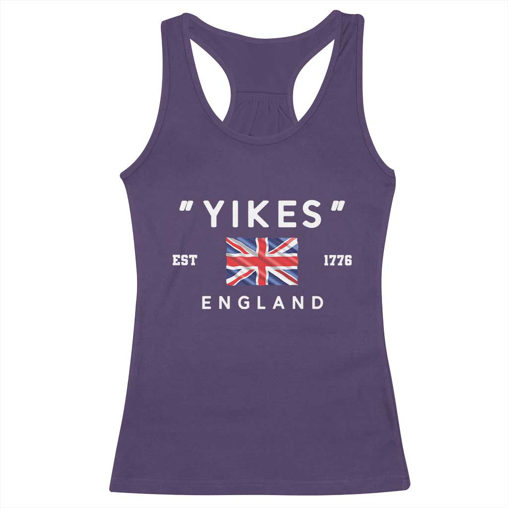 Funny Yikes England 1776 Racerback Tank Top 4th Of July USA Union Jack Flag TS11 Purple Print Your Wear