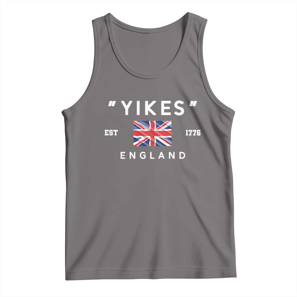 Funny Yikes England 1776 Tank Top 4th Of July USA Union Jack Flag TS11 Deep Heather Print Your Wear