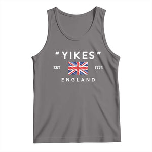 Funny Yikes England 1776 Tank Top 4th Of July USA Union Jack Flag TS11 Deep Heather Print Your Wear