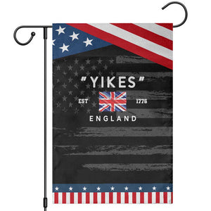 Funny Yikes England 1776 Garden Flag 4th Of July USA Union Jack Flag TS11 Distressed Black Blue Print Your Wear