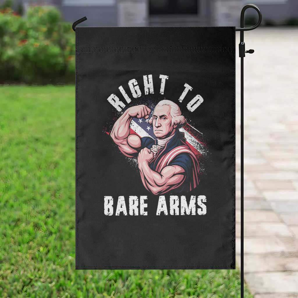 Funny Right To Bare Arms Garden Flag 4th Of July Gym George Washington TS11 Print Your Wear
