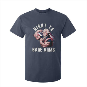 Funny Right To Bare Arms T Shirt For Kid 4th Of July Gym George Washington TS11 Navy Print Your Wear