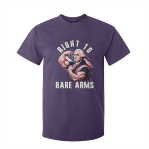 Funny Right To Bare Arms T Shirt For Kid 4th Of July Gym George Washington TS11 Purple Print Your Wear