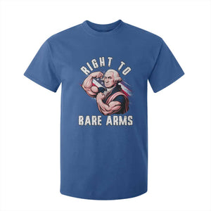 Funny Right To Bare Arms T Shirt For Kid 4th Of July Gym George Washington TS11 Royal Blue Print Your Wear
