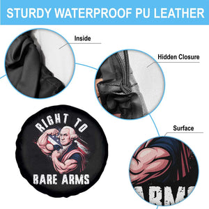 Funny Right To Bare Arms Spare Tire Cover 4th Of July Gym George Washington TS11 Print Your Wear
