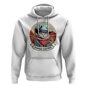 Meowdy Partner Hoodie Cowboy Cat Country Western Pet Owner TS11 White Print Your Wear
