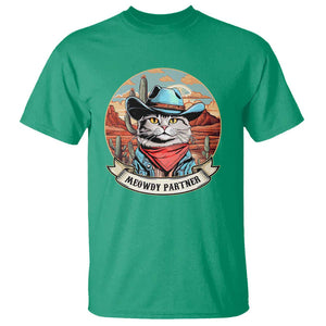 Meowdy Partner T Shirt Cowboy Cat Country Western Pet Owner TS11 Irish Green Print Your Wear