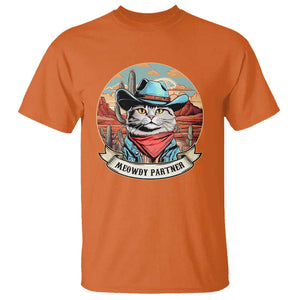 Meowdy Partner T Shirt Cowboy Cat Country Western Pet Owner TS11 Orange Print Your Wear