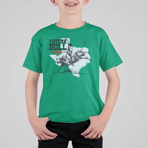 Future Bull Rider T Shirt For Kid Rodeo Cowboy Western Texas TS11 Irish Green Print Your Wear