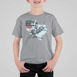 Future Bull Rider T Shirt For Kid Rodeo Cowboy Western Texas TS11 Sport Gray Print Your Wear