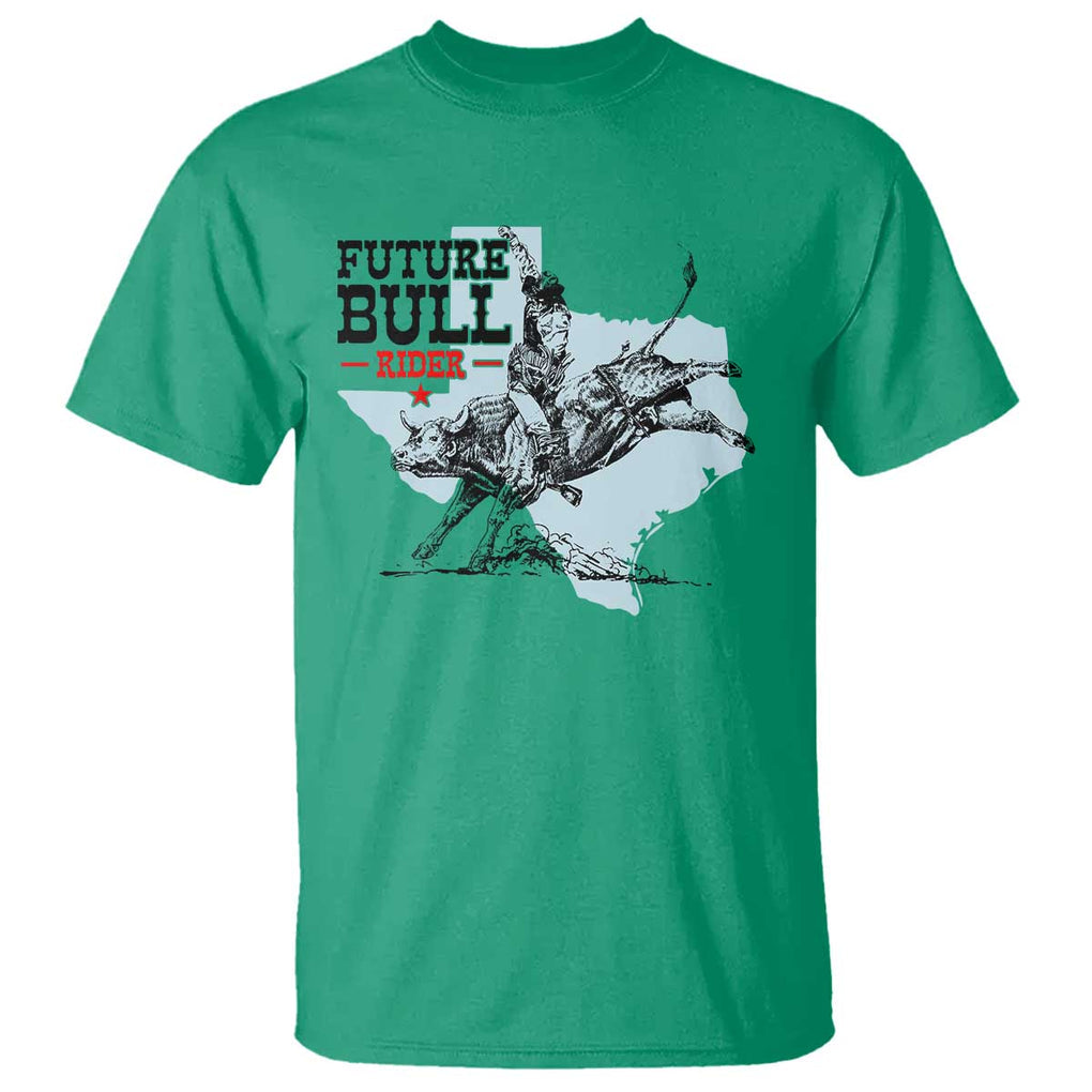 Future Bull Rider T Shirt Rodeo Cowboy Western Texas TS11 Irish Green Print Your Wear