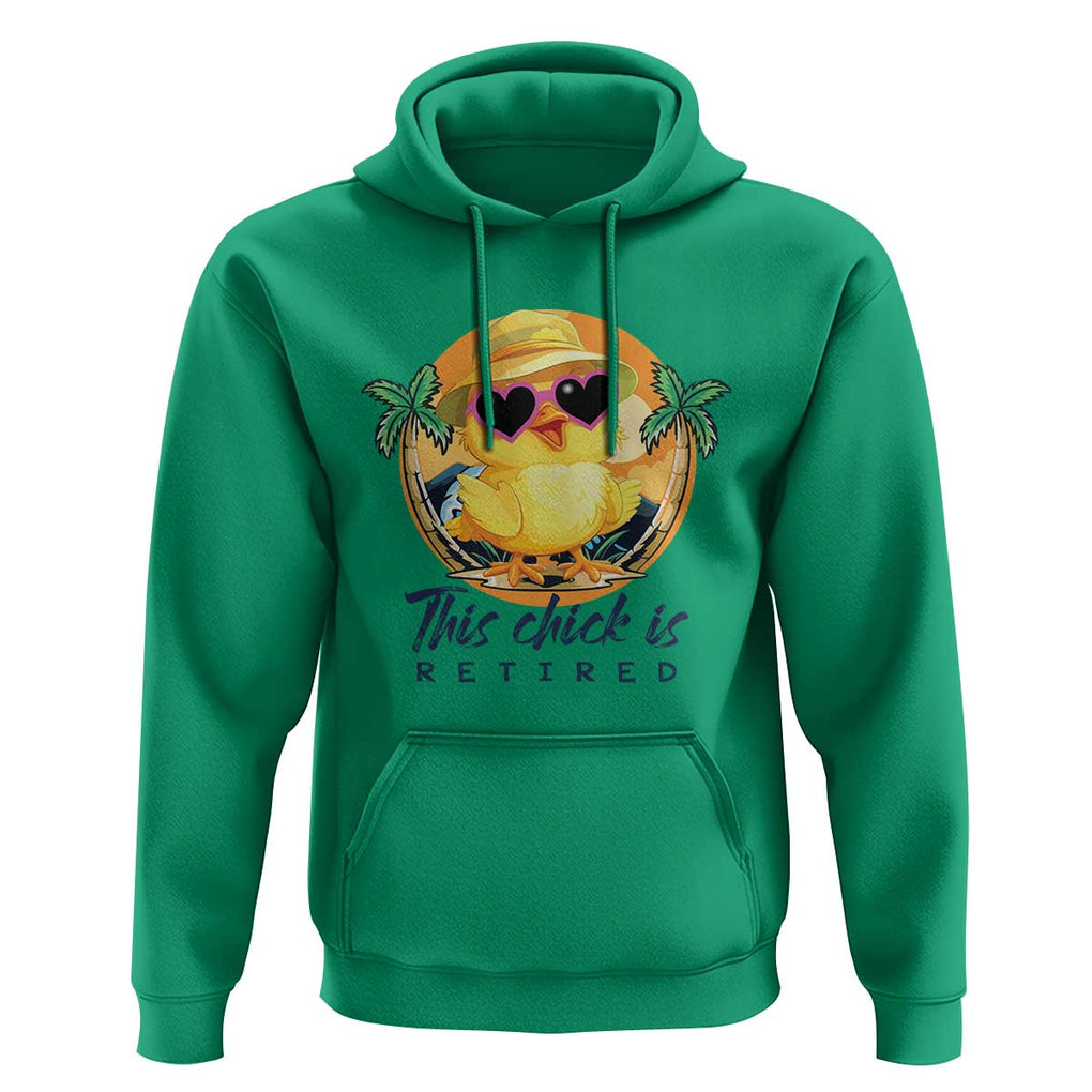 This Chick Is Retired Hoodie Retirement Tropical Beach TS11 Irish Green Print Your Wear