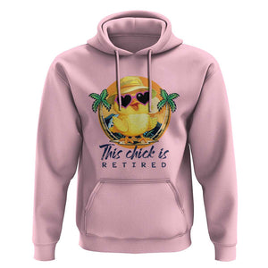 This Chick Is Retired Hoodie Retirement Tropical Beach TS11 Light Pink Print Your Wear