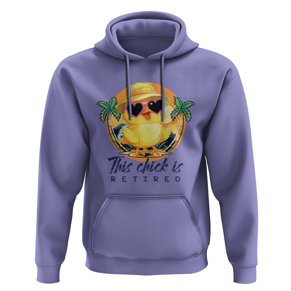 This Chick Is Retired Hoodie Retirement Tropical Beach TS11 Violet Print Your Wear