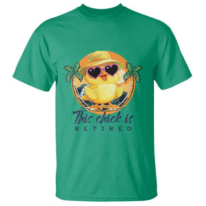 This Chick Is Retired T Shirt Retirement Tropical Beach TS11 Irish Green Print Your Wear
