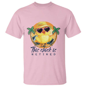 This Chick Is Retired T Shirt Retirement Tropical Beach TS11 Light Pink Print Your Wear