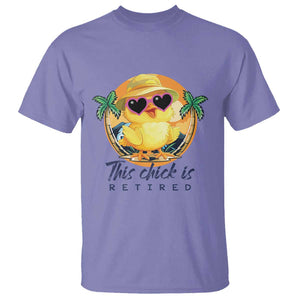 This Chick Is Retired T Shirt Retirement Tropical Beach TS11 Violet Print Your Wear