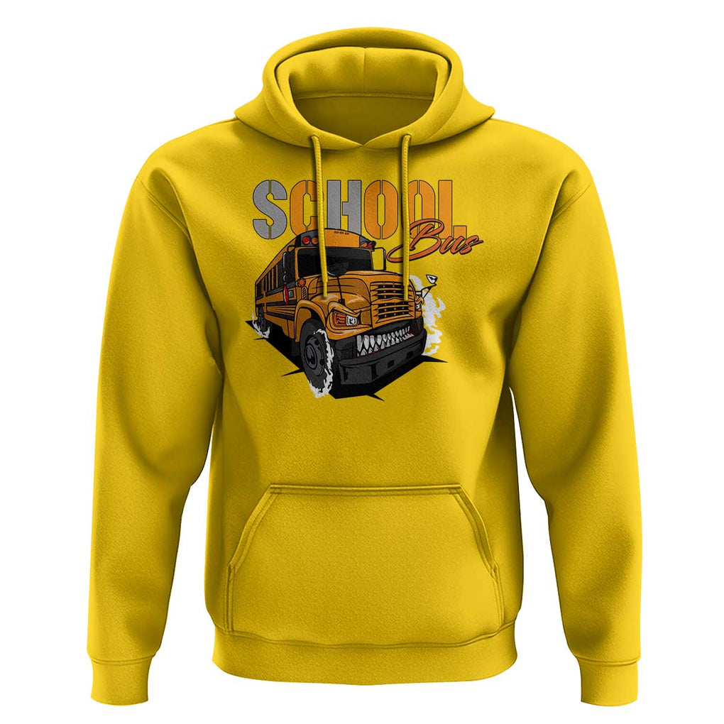 School Bus Hoodie Yellow Cool Bus Back To School TS11 Daisy Print Your Wear