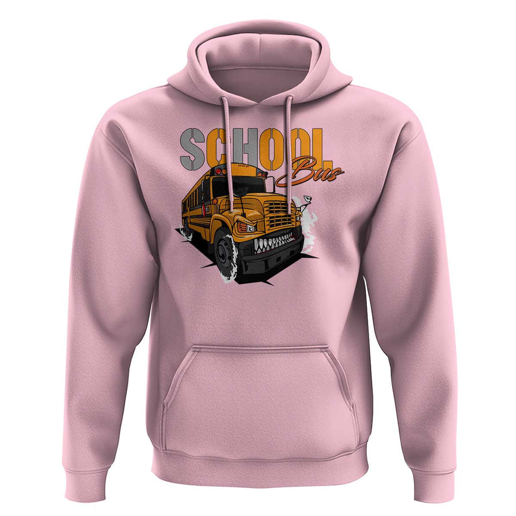 School Bus Hoodie Yellow Cool Bus Back To School TS11 Light Pink Print Your Wear