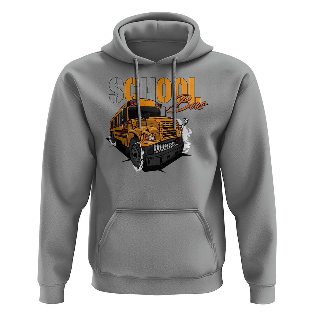 School Bus Hoodie Yellow Cool Bus Back To School TS11 Sport Gray Print Your Wear