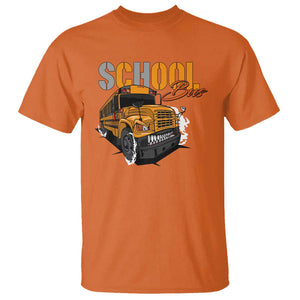 School Bus T Shirt Yellow Cool Bus Back To School TS11 Orange Print Your Wear