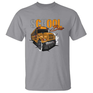 School Bus T Shirt Yellow Cool Bus Back To School TS11 Sport Gray Print Your Wear