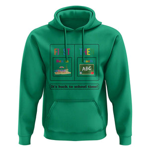 Teacher Hoodie First Beach Then Teach It's Back To School Time TS11 Irish Green Print Your Wear