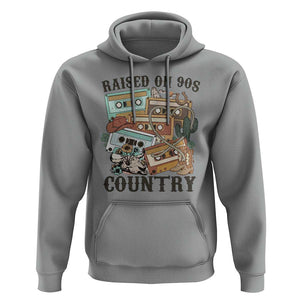 Funny Western Country Hoodie Raised On 90s Country Mixtape TS11 Sport Gray Print Your Wear