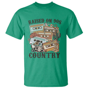 Funny Western Country T Shirt Raised On 90s Country Mixtape TS11 Irish Green Print Your Wear