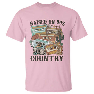 Funny Western Country T Shirt Raised On 90s Country Mixtape TS11 Light Pink Print Your Wear
