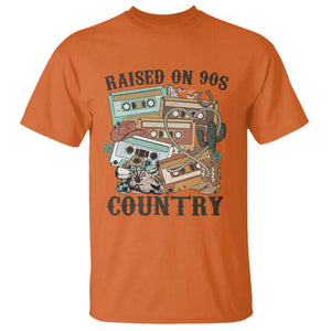 Funny Western Country T Shirt Raised On 90s Country Mixtape TS11 Orange Print Your Wear