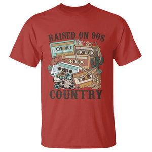 Funny Western Country T Shirt Raised On 90s Country Mixtape TS11 Red Print Your Wear