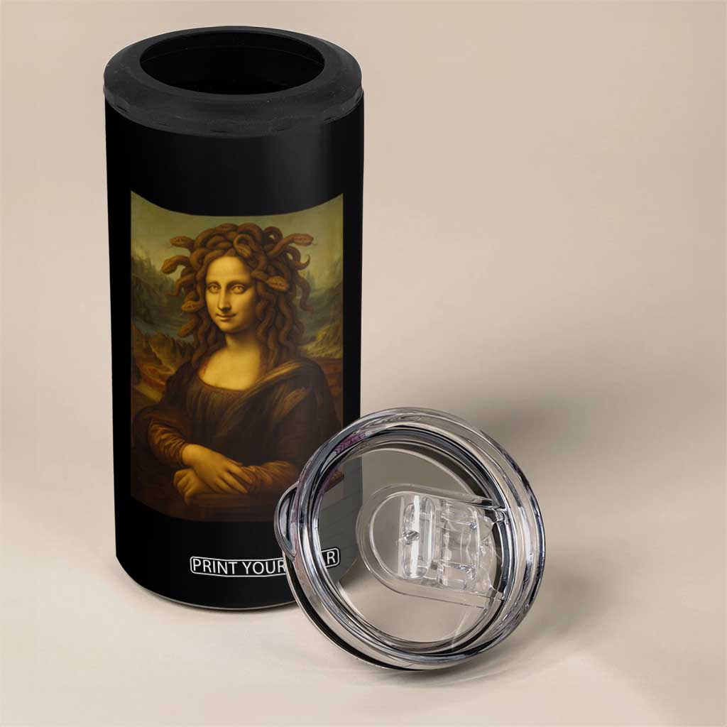 Medusa Mona Lisa 4 in 1 Can Cooler Tumbler Greek Mythology Ancient TS11 Print Your Wear