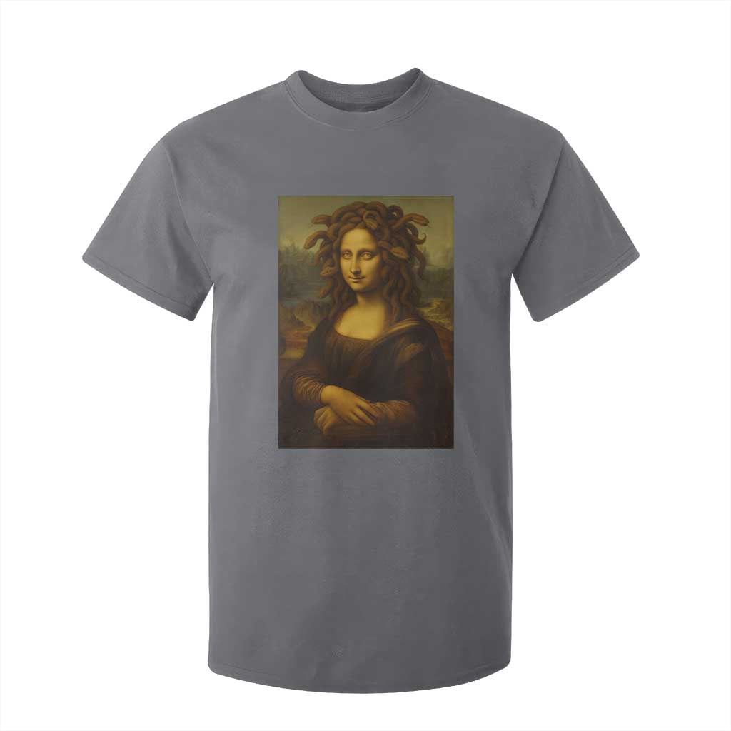 Medusa Mona Lisa T Shirt For Kid Greek Mythology Ancient TS11 Charcoal Print Your Wear