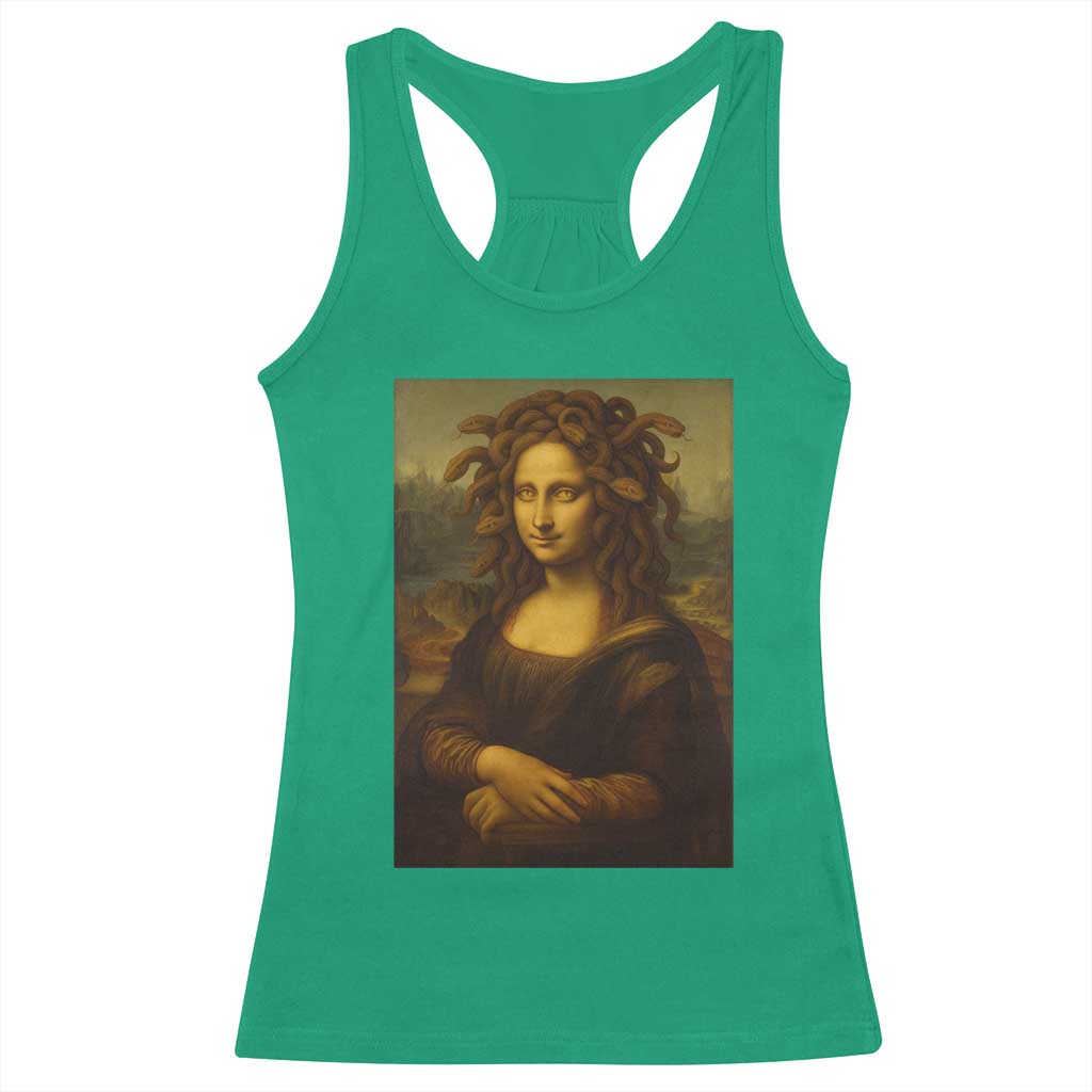 Medusa Mona Lisa Racerback Tank Top Greek Mythology Ancient TS11 Irish Green Print Your Wear