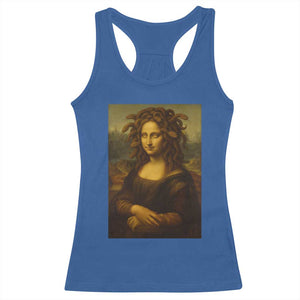 Medusa Mona Lisa Racerback Tank Top Greek Mythology Ancient TS11 Royal Blue Print Your Wear