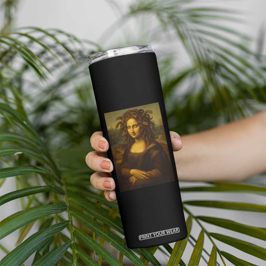 Medusa Mona Lisa Skinny Tumbler Greek Mythology Ancient TS11 Print Your Wear