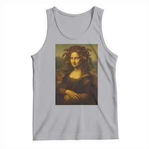 Medusa Mona Lisa Tank Top Greek Mythology Ancient TS11 Athletic Heather Print Your Wear