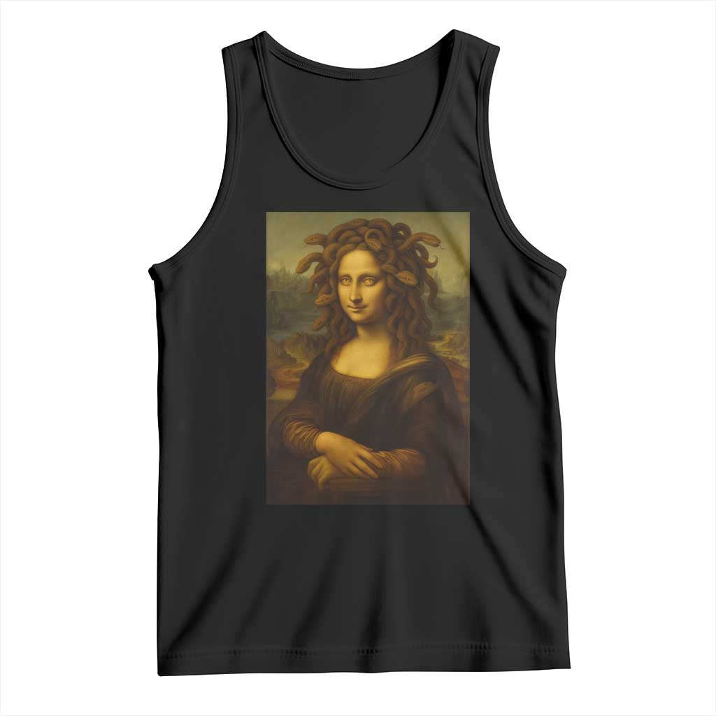Medusa Mona Lisa Tank Top Greek Mythology Ancient TS11 Black Print Your Wear