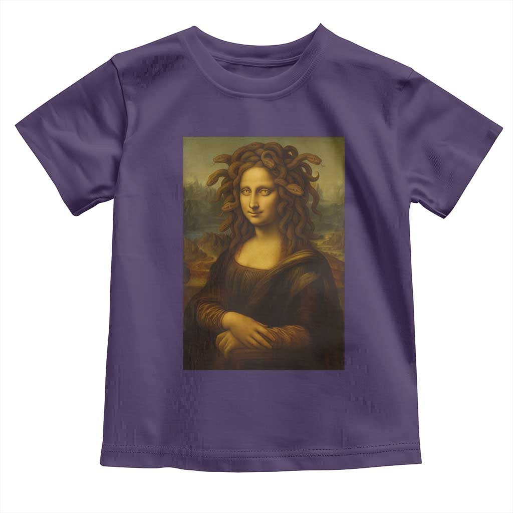 Medusa Mona Lisa Toddler T Shirt Greek Mythology Ancient TS11 Purple Print Your Wear