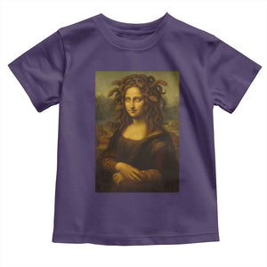 Medusa Mona Lisa Toddler T Shirt Greek Mythology Ancient TS11 Purple Print Your Wear