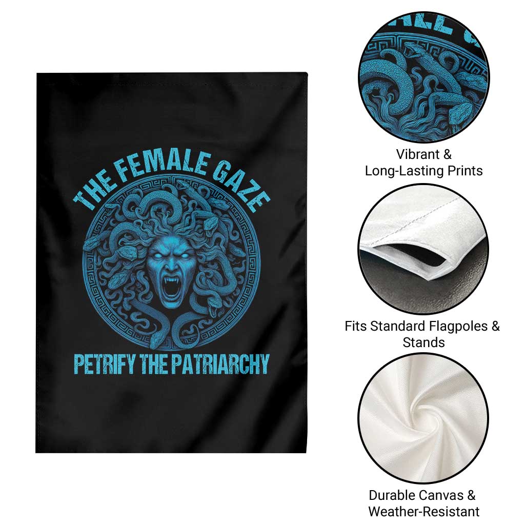 Funny The Female Gaze Petrify The Patriarchy Garden Flag Medusa Feminist TS11 Print Your Wear